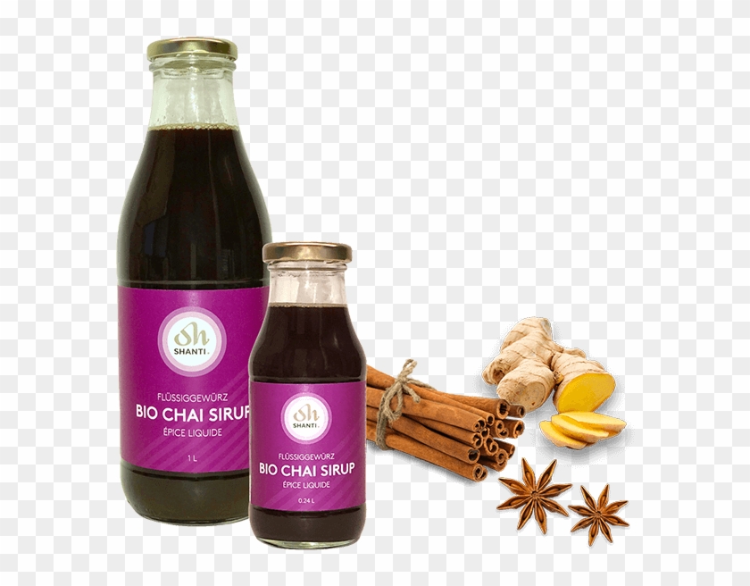 Shanti Bio Chai Syrup - Glass Bottle Clipart