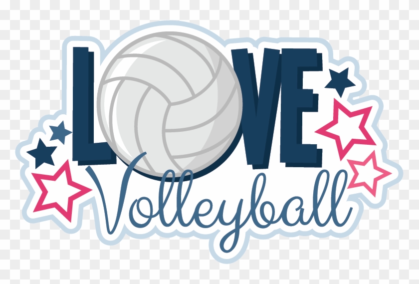 Volleyball Clip Cute - Love Volleyball - Png Download #4612394