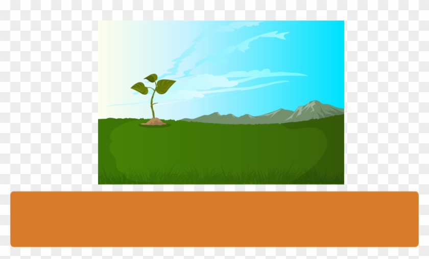 Había Una Vez Una Planta Que Crecía Fuerte Y Sana Mientras - Illustration Clipart