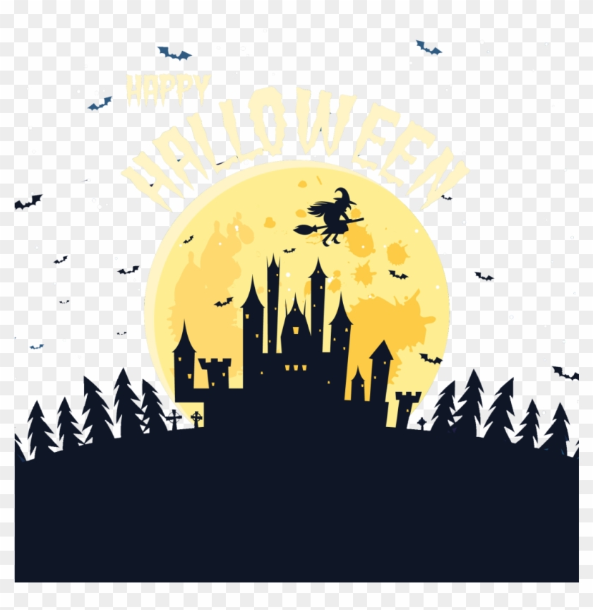 Free Halloween Background Vector - Halloween Backgrounds Png Free Clipart #4613547