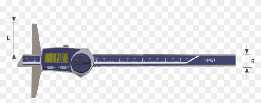 M26173 Digital Depth Vernier Caliper, Ip67 200 Mm - Tape Measure Clipart