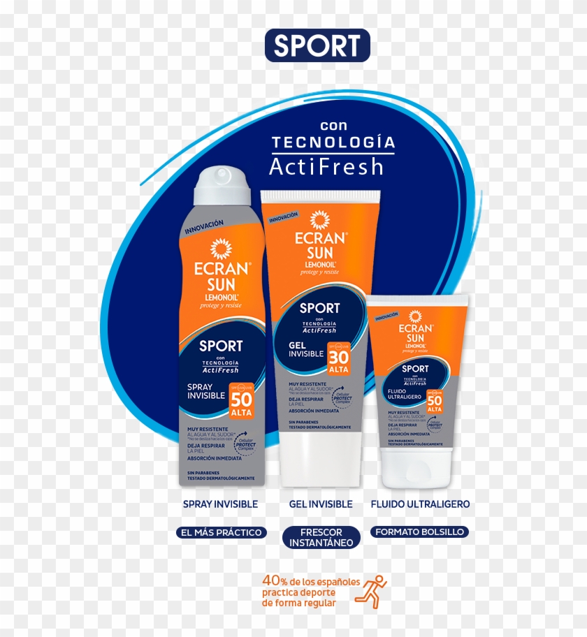Por Eso, Presentamos La Nueva Gama Sport De Ecran® - Personal Care Clipart