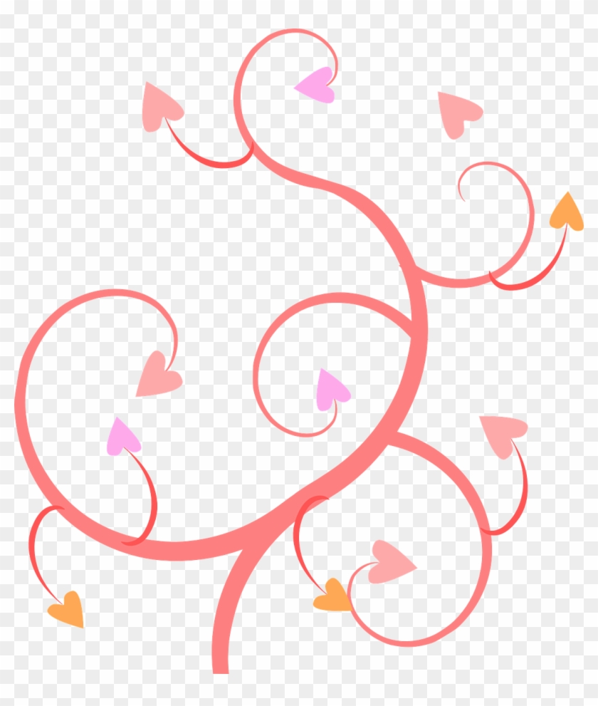 Vector - Clipart Swirl Heart - Png Download