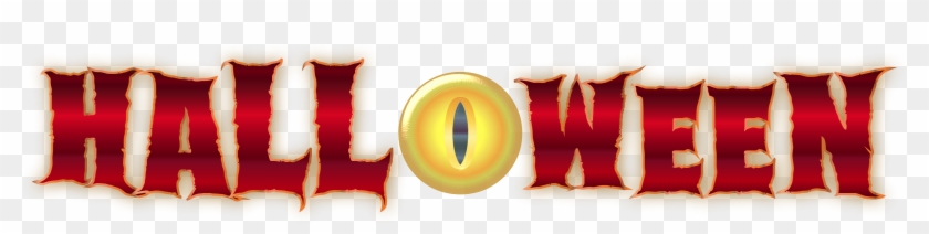 This Free Icons Png Design Of Halloween Eye Typography - Circle Clipart #4613999