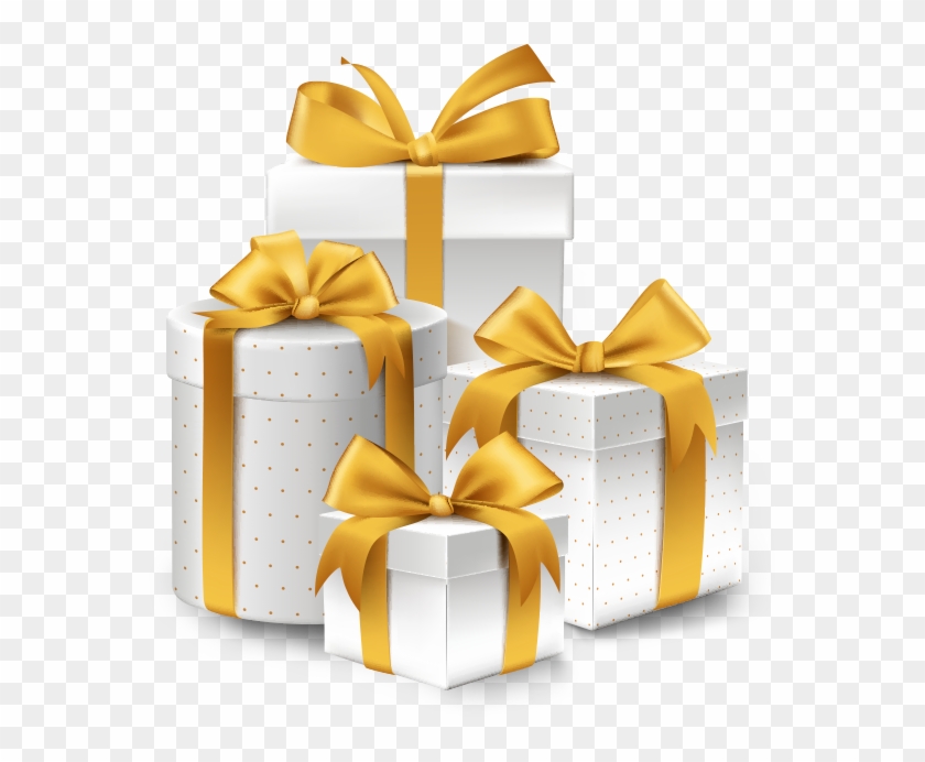 Lista De Presentes - Gold Birthday Present Clipart