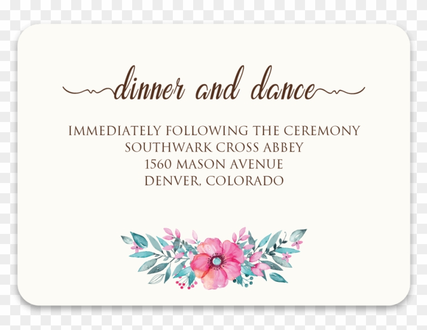 Reception Card Woodgrain Nature - Label Clipart