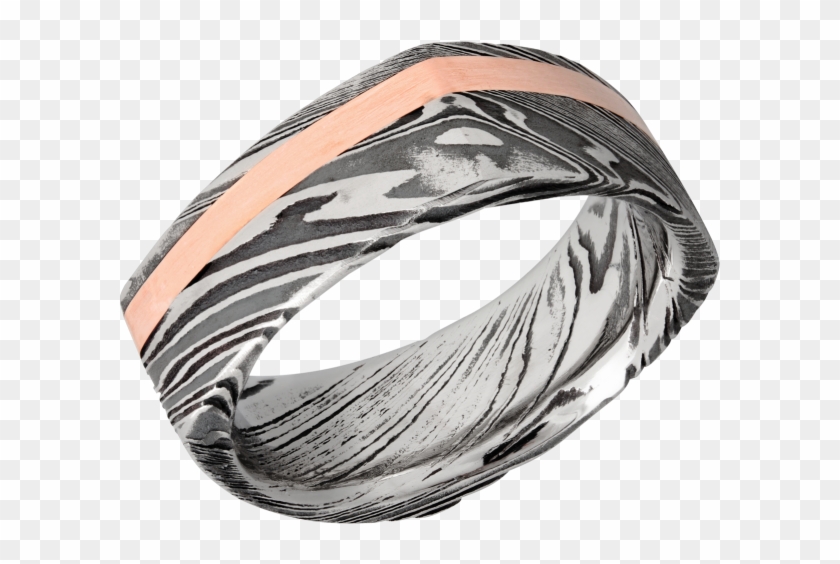 Handmade 8mm Woodgrain Damascus Steel Band D8fsq12ocwoodgrain - Vase Clipart