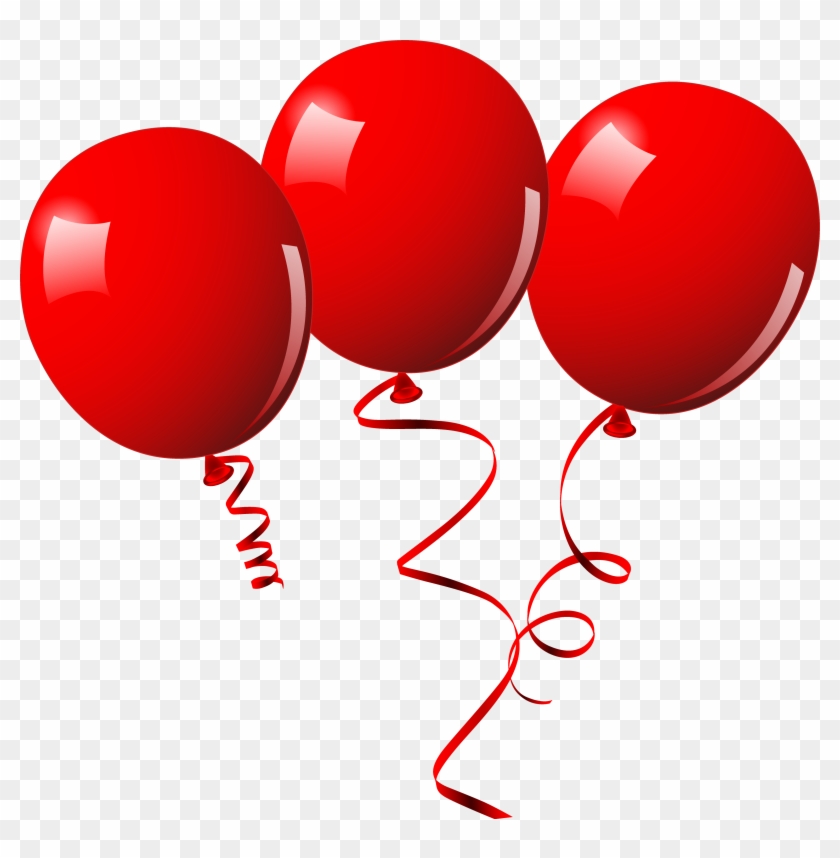 Arco De Balões - Baloes De Festa Vermelho Clipart