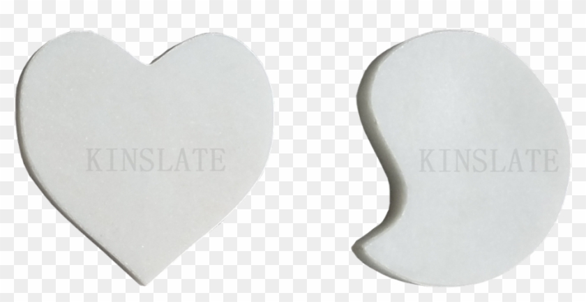 Forma De Corazón Personalizado Mármol Blanco Piedra - Heart Clipart