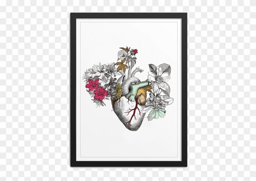 Cuadro Corazón Blanco - Illustration Clipart