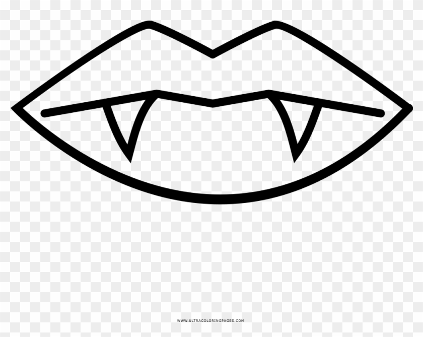 Vampire Coloring Page - Line Art Clipart #4615376