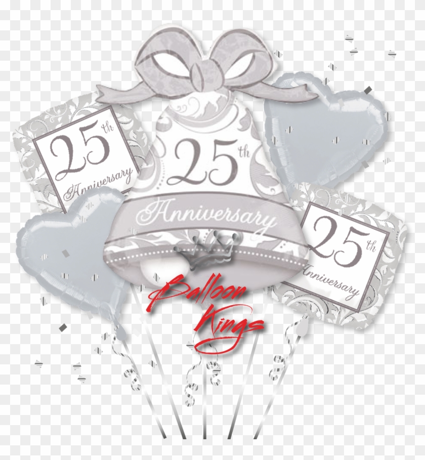 25th Anniversary Bouquet - Balloon Clipart