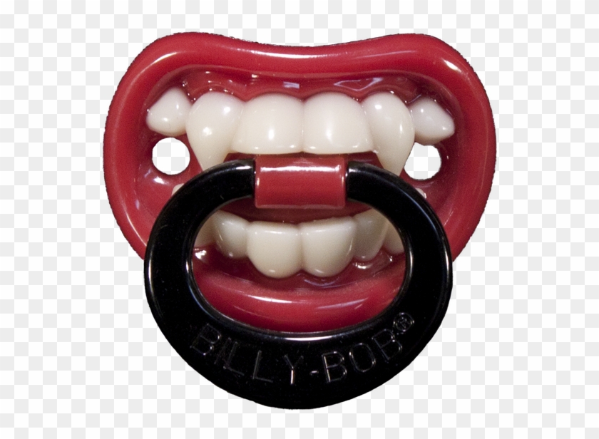 Vampire Teeth Pacifier Clipart #4615407