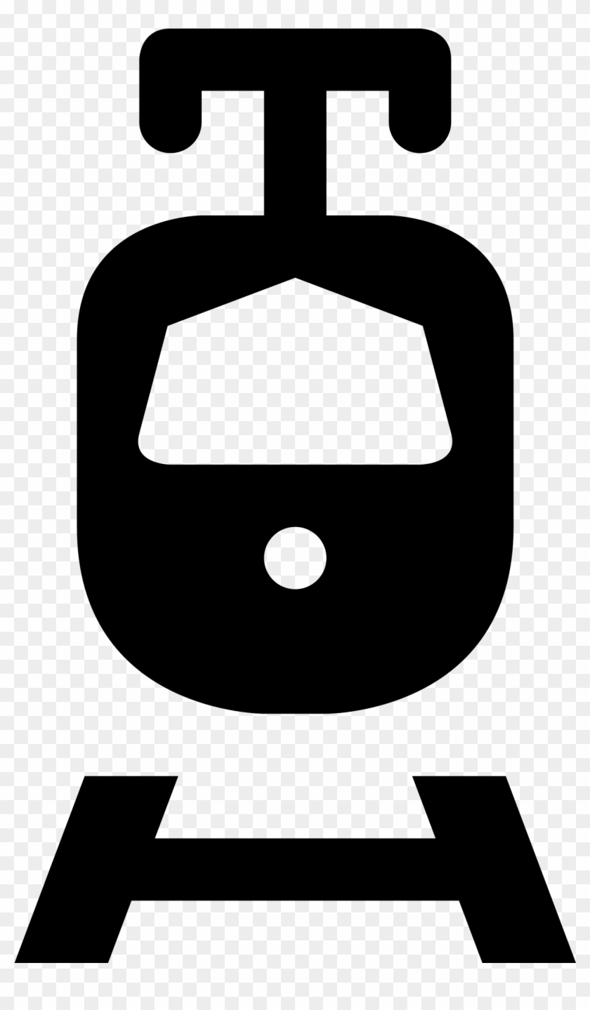 Clip Art Free Stock Maki Light Svg Wikimedia Commons - Simbol Stasiun Kereta Api - Png Download