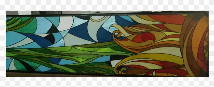 Double Glazing Antique Stained Glass Patterns For Door - Modern Art Clipart #4616306