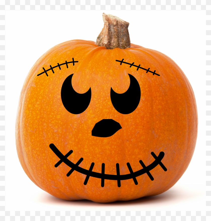 Smiley Pumpkin Face Clipart #4616344