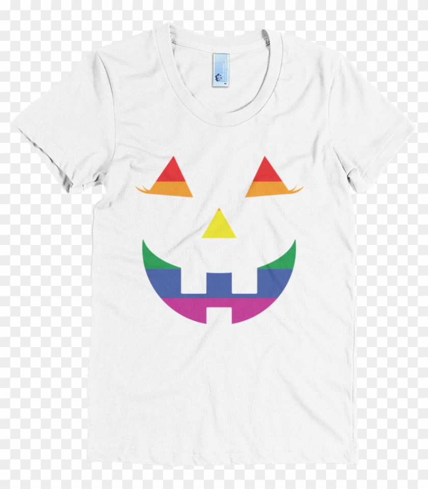 Pumpkin Face Pride T-shirt For Women - Active Shirt Clipart #4616486