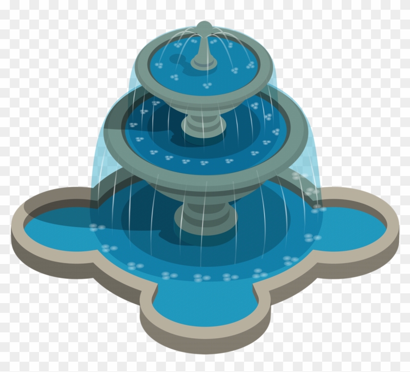 3 Stage Fountain - Clipart Fountain - Png Download