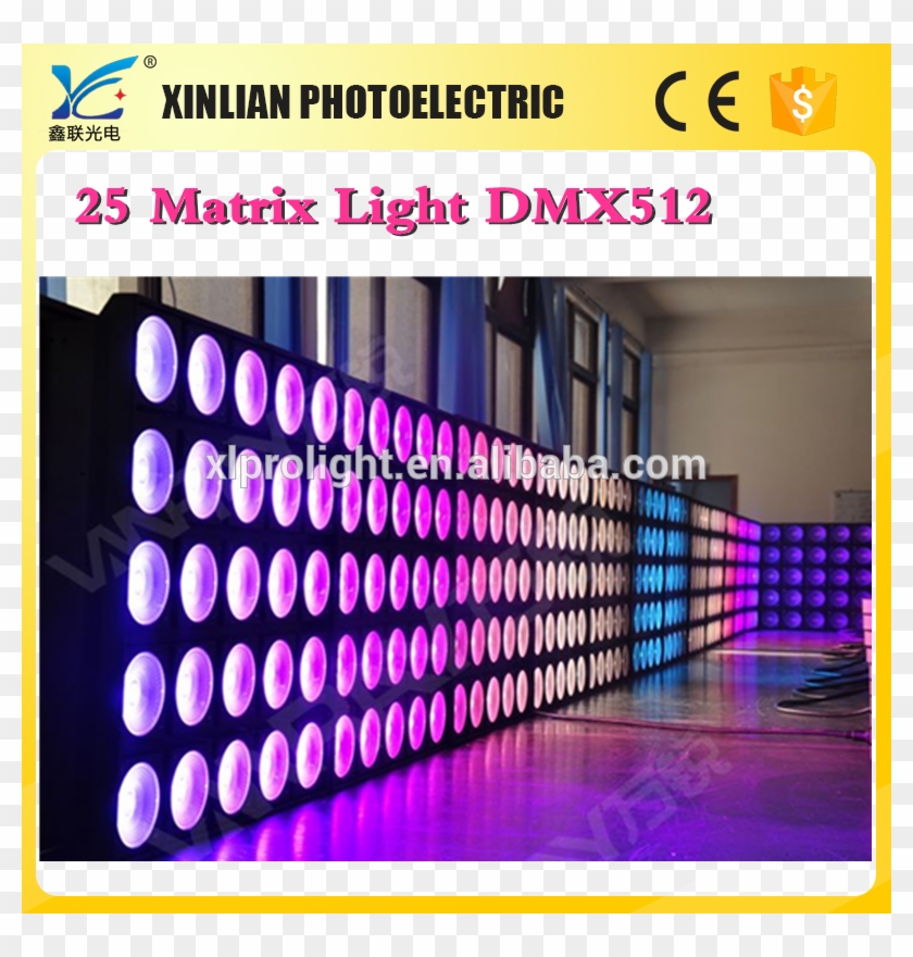 Led Stage Background 25 Pcs X 10watt Cob Led Matrix - Light Clipart