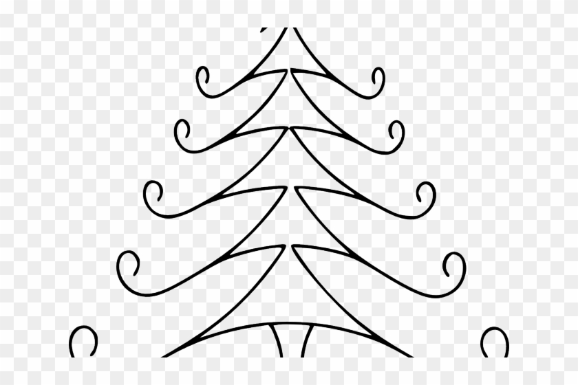 Drawn Christmas Tree Abstract - Simple Drawn Christmas Tree Clipart