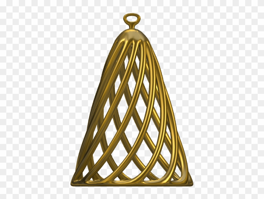Christmas Tree Ornament - Brass Clipart #4617029
