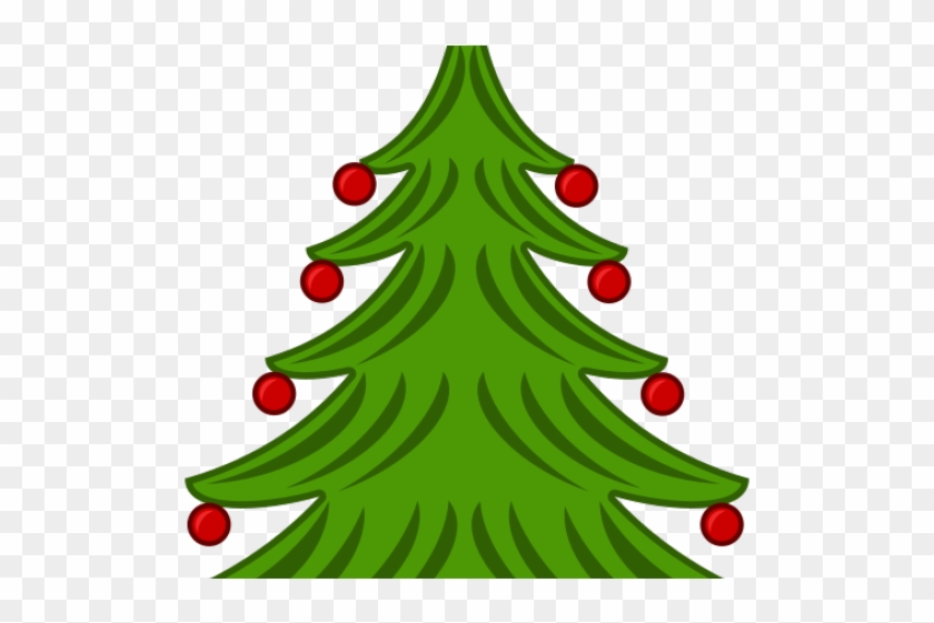 Christmas Tree Illustration - Christmas Tree With A Star Clipart #4617113