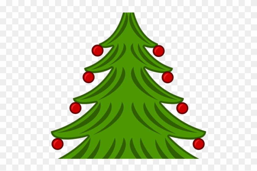 Christmas Tree Illustration - Christmas Tree With A Star Clipart #4617113