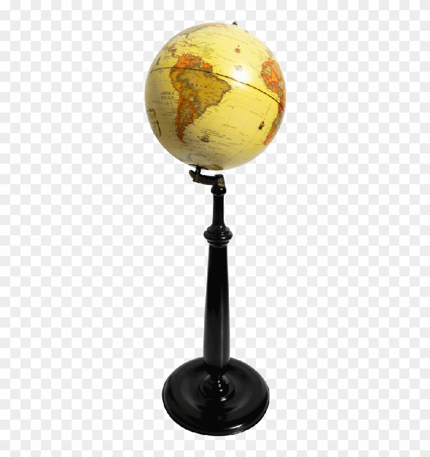 Obelic An Globo Terráqueo 30cm Ø Base De Madera Tallada - Globe Clipart