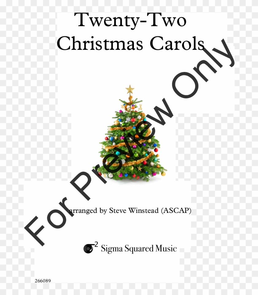 Christmas Carols Thumbnail - Christmas Tree Clipart #4617940