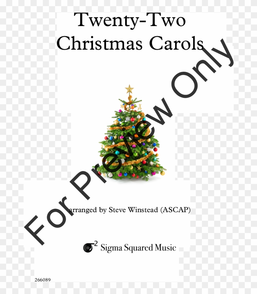 Christmas Carols Thumbnail - Christmas Tree Clipart