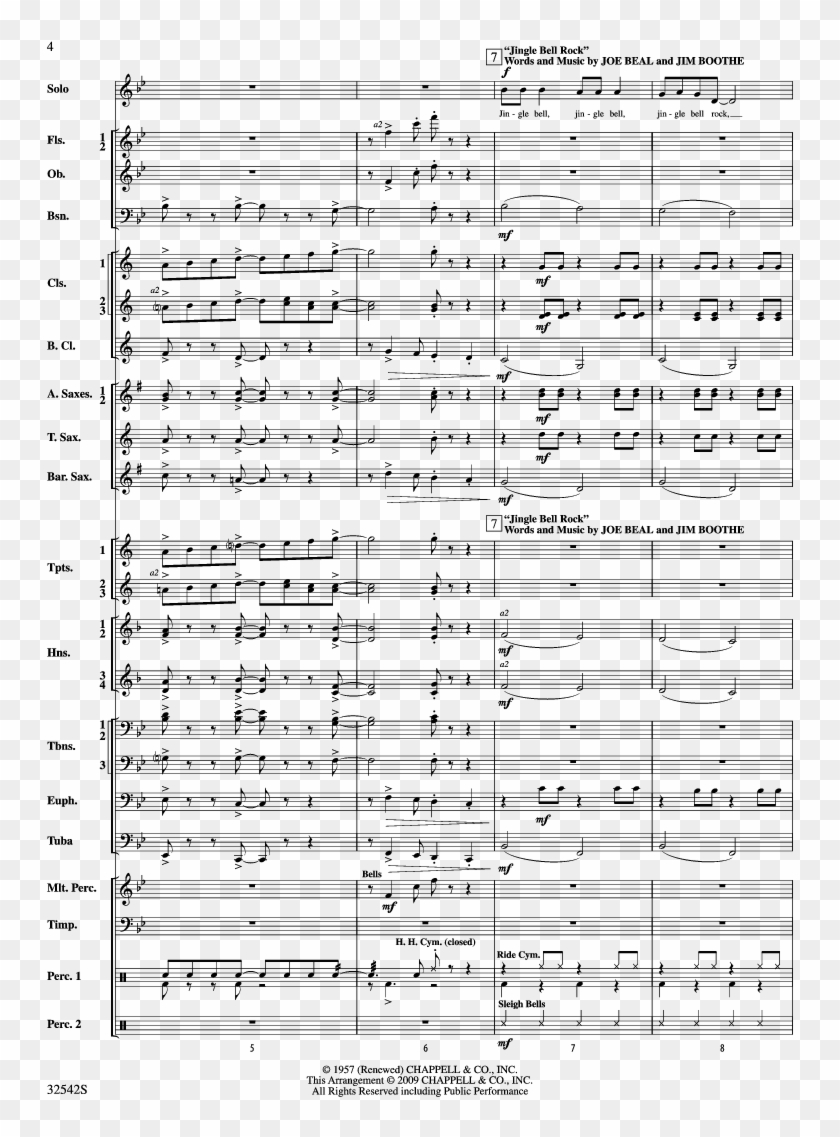 Christmas From The '50s Thumbnail , Png Download - Sheet Music Clipart