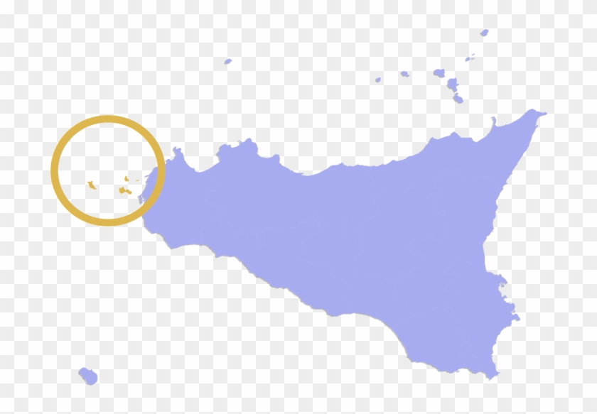 Islas Àgatas /egades - Sicily Caltanissetta Map Clipart