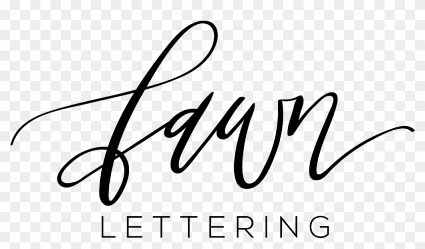 Lettering Png , Png Download - Fawn Calligraphy Clipart #4618806