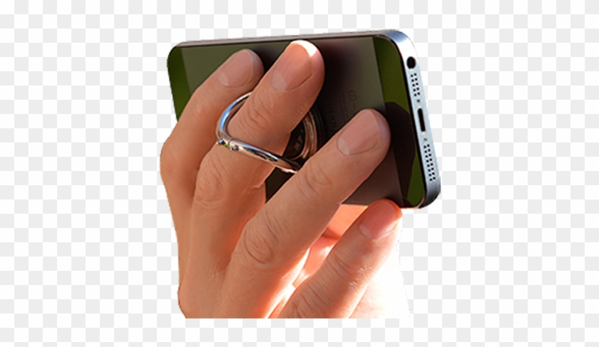 There's Always A Risk Of Dropping A Smartphone While - Best Iphone 6 Plus Finger Grip Clipart #4619035