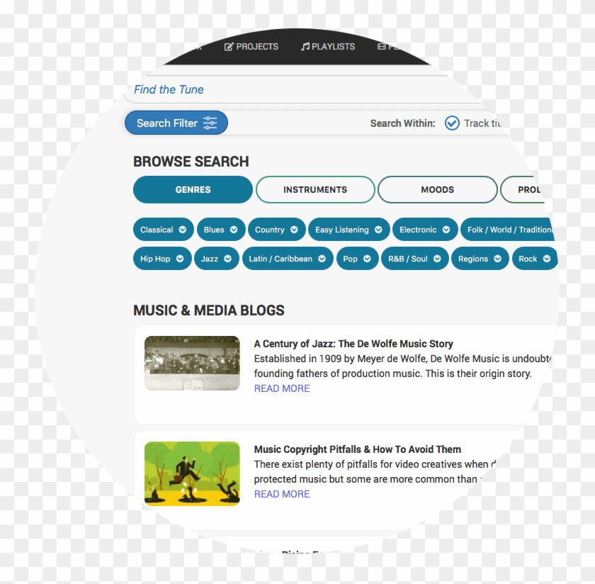 Music & Sound Effects - Label Clipart