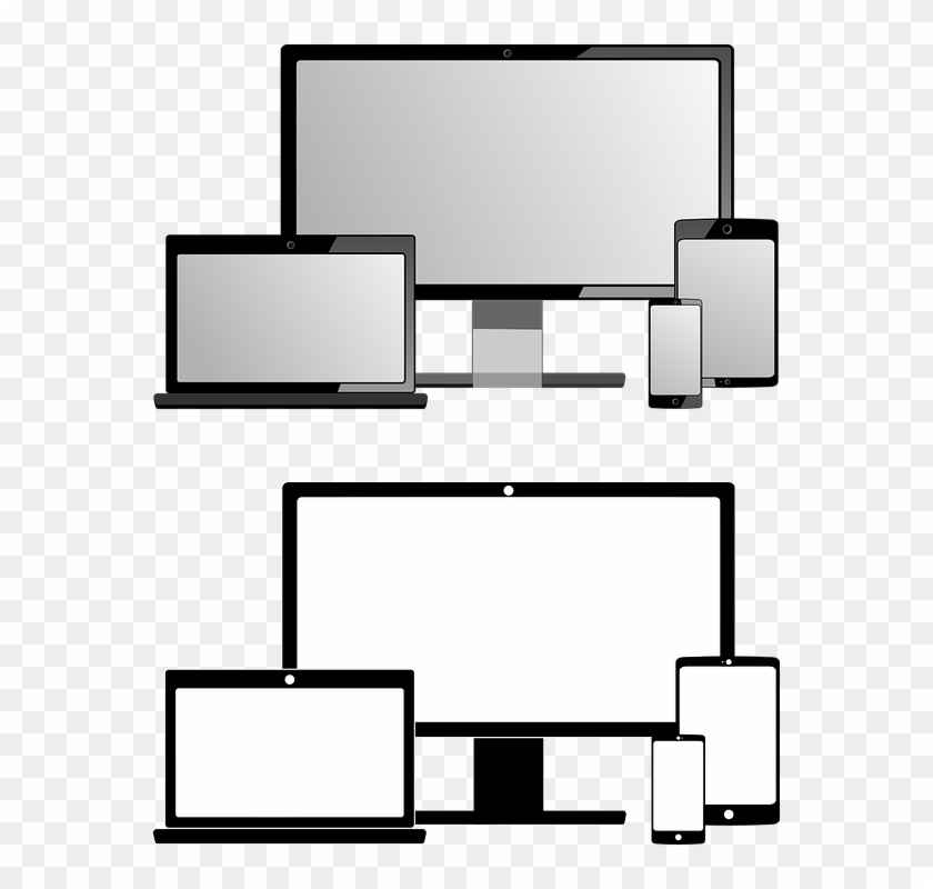 Computadora Cuaderno Tablet Móvil Celular - Devices Mockup Png Clipart