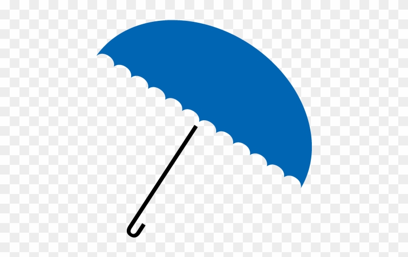 The Blue Umbrella - Umbrella Clipart #4619389