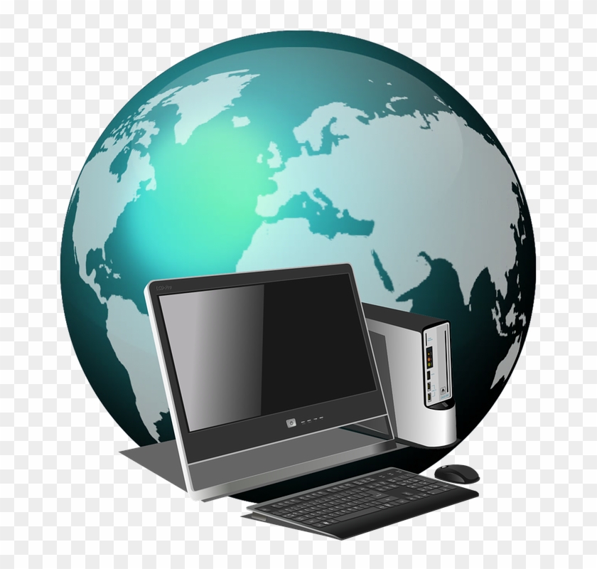 Comprar Ordenadores Renovados - Global Computer Business Clipart #4619584