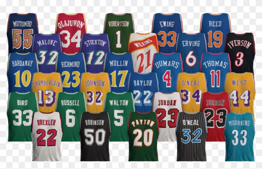Nba 2k19verified Account - Nba 2k18 Throwback Jerseys Clipart