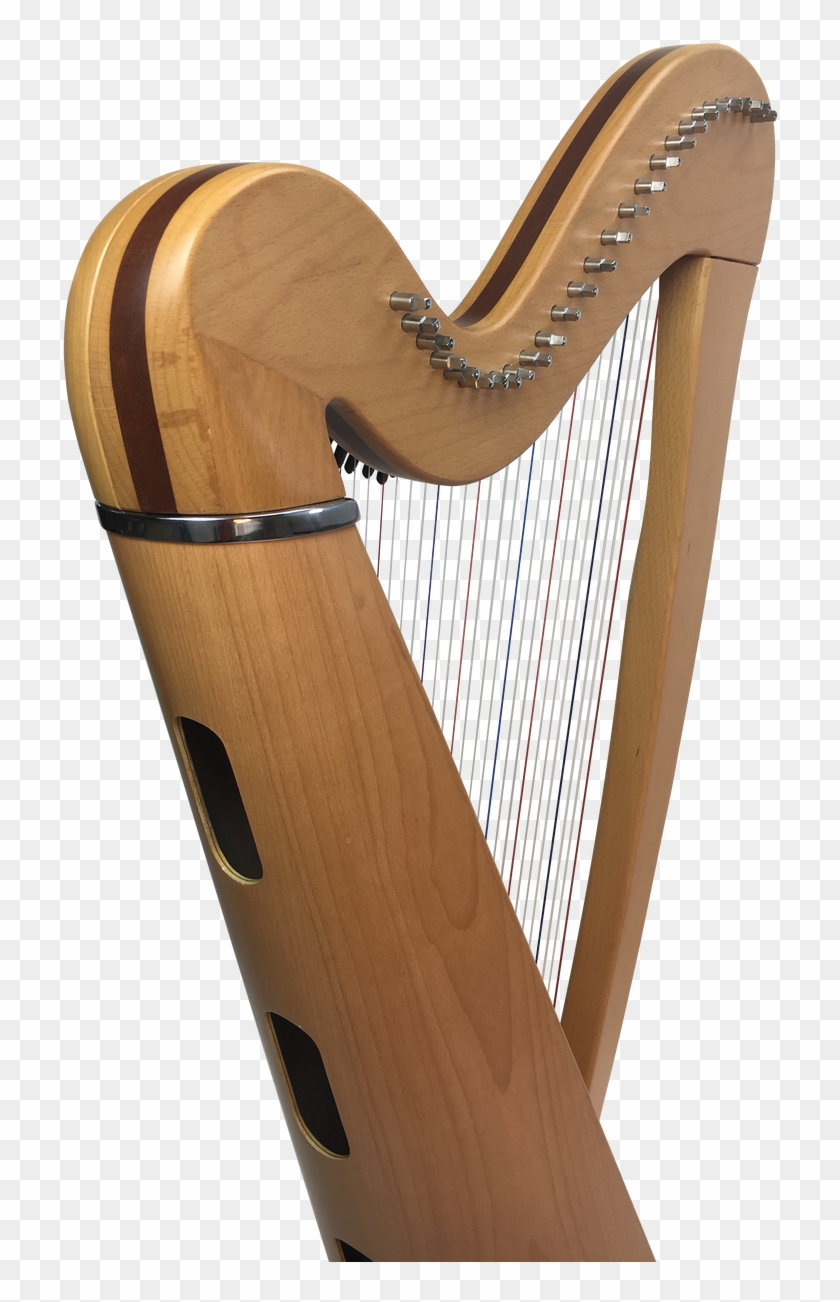 34 String Harp - Wood Clipart