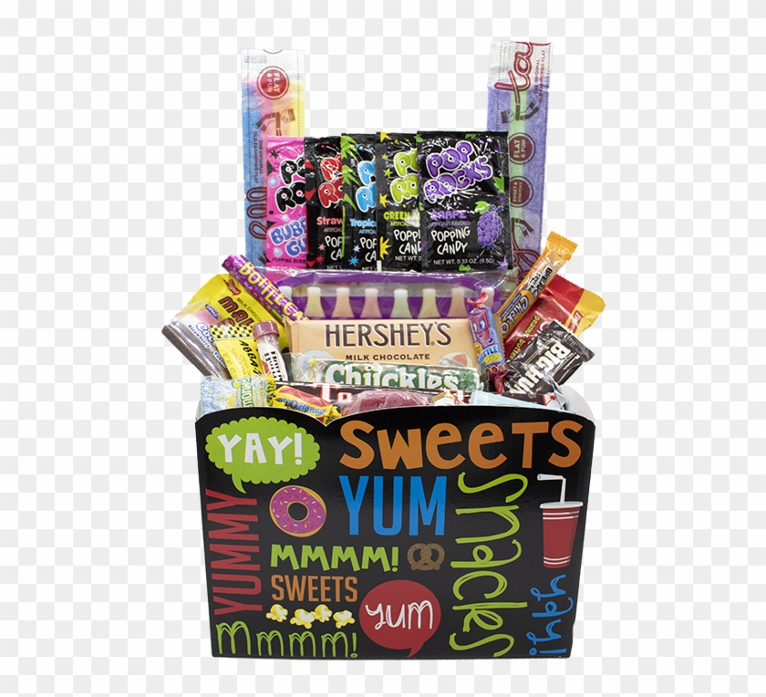Throwback Basket - Snack Attack Gift Basket Clipart #4619942