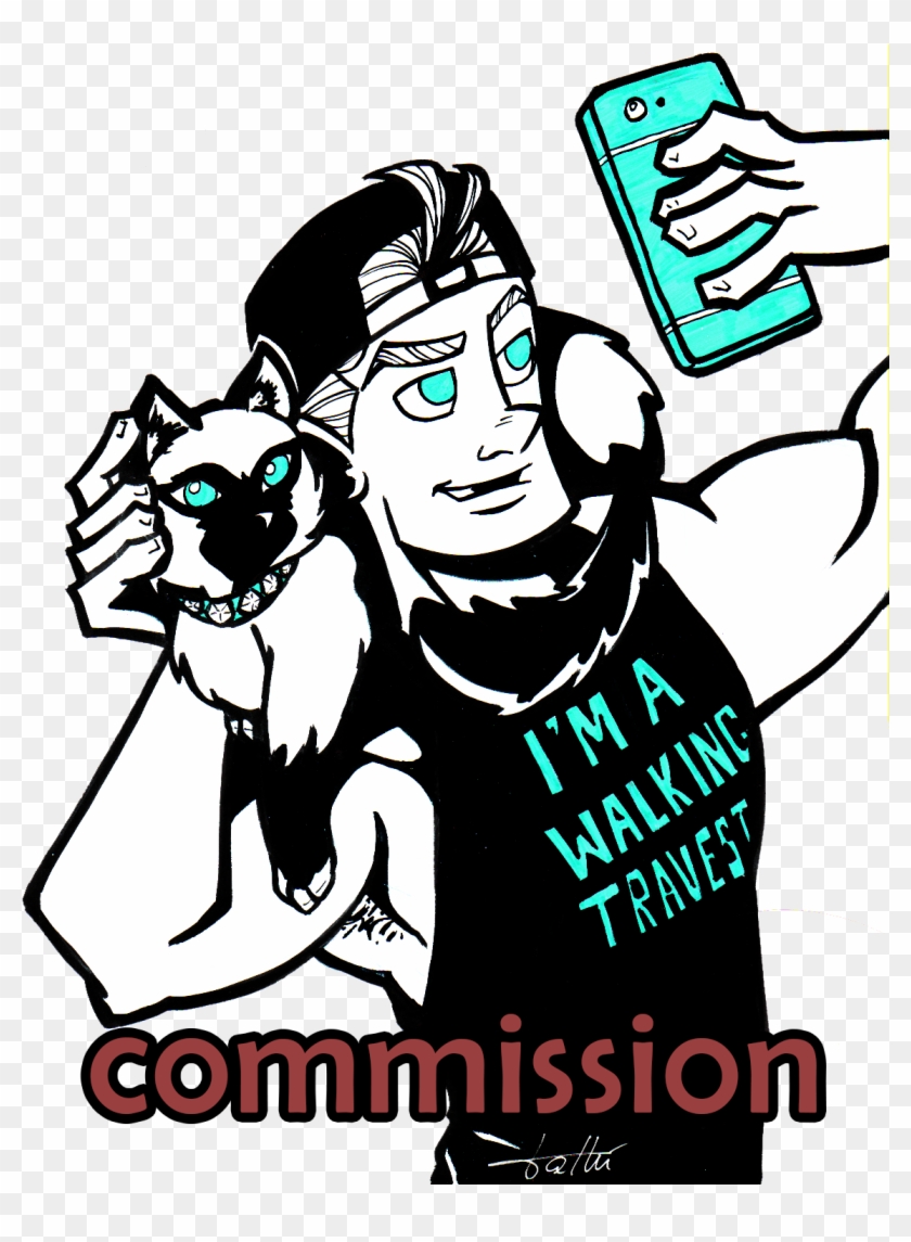 The Person Asked For Kent Taking A Selfie With Kit - Cartoon Clipart