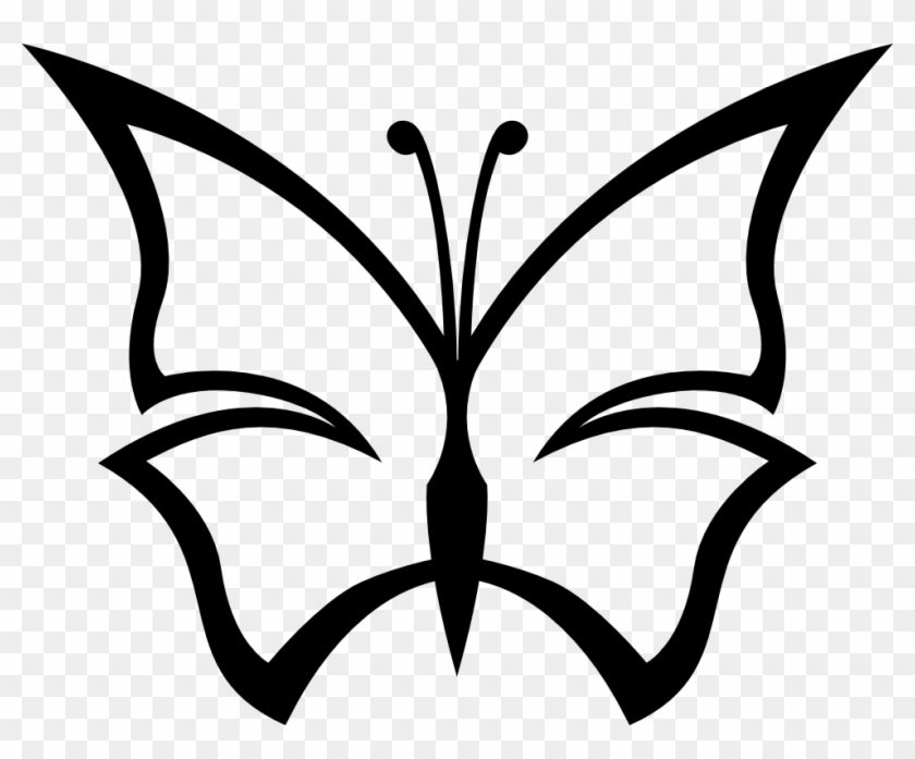 Black And White Butterflies Pictures - White And Black Clip Art Of Butterfly - Png Download #4620217