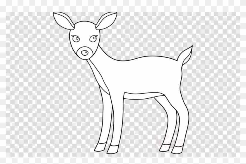 Deer Black And White Png Clipart White-tailed Deer - Jake The Dog Png Transparent Png #4620351