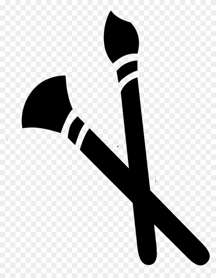 Proyectos - Paint Brush Silhouette Clipart #4620778