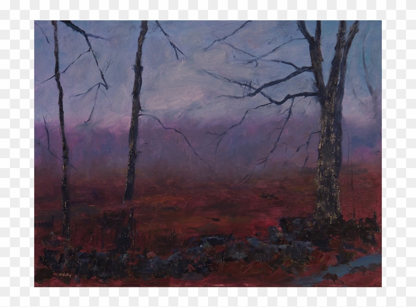 Winter Field - Painting Clipart