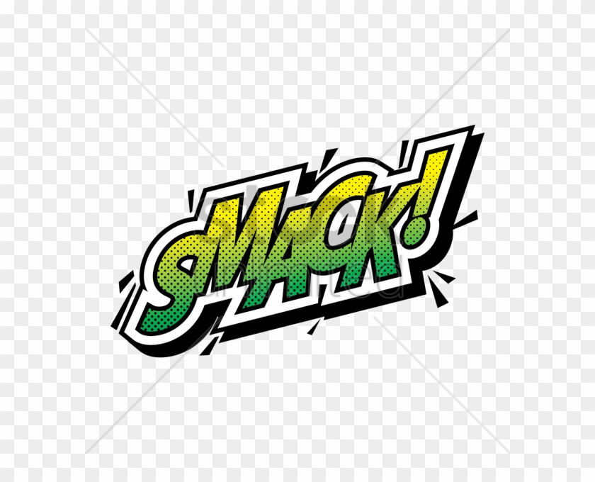 Comic Effect Smack V矢量图形 - Smack Comic Bubble Png Clipart