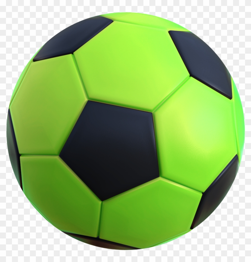 3d Soccer Ball [png 1024x1024] Png - Green Soccer Ball Png Clipart #4622048