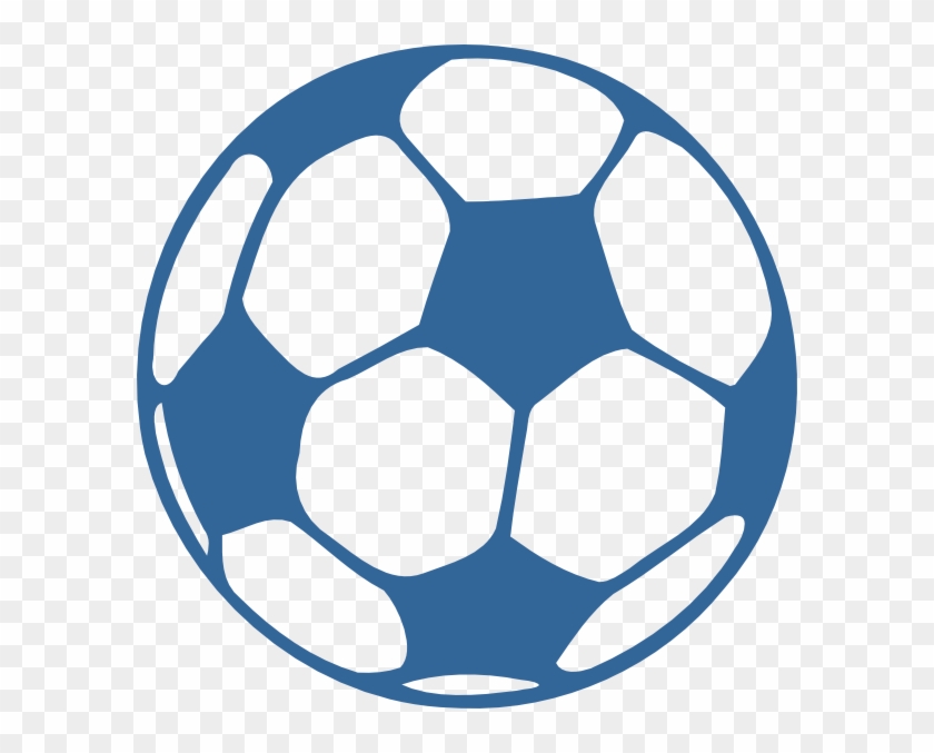 How To Set Use Blue Soccer Ball Svg Vector - Football In Black And White Clipart
