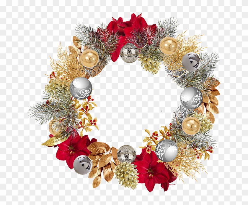 La Web Sobre La Magia De Las Coronas De Navidad Coronas - De Noël Libre De Droit Clipart #4622618